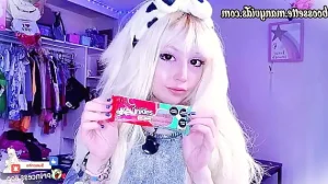 chewy skwinkles sweets • sweets • eating • food • blonde • ahegao • long hair • fairy