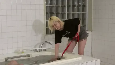 japanese mistress subaru washes a masochist man in a bathroom 1733431979